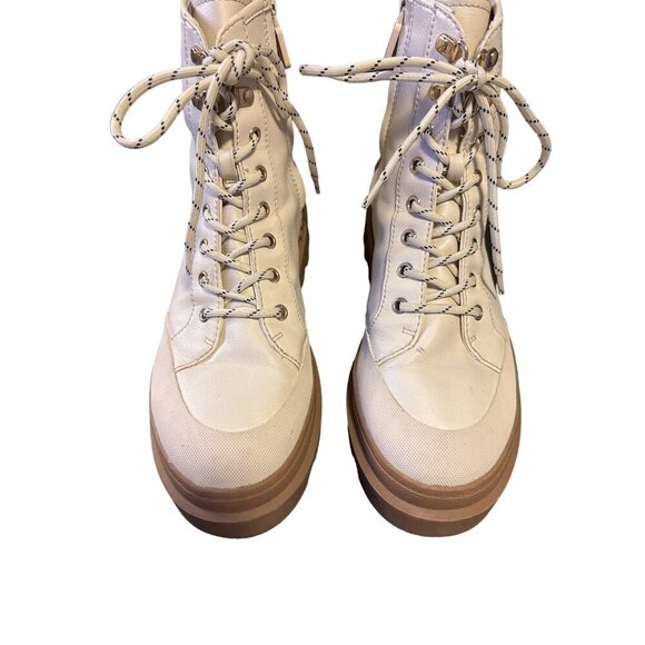 Circus Sam Edelman Ivory Lace Up Indy Snow Boot Sz 10M - Picture 5 of 8